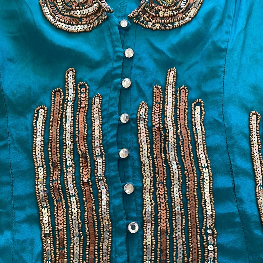 Tracy Reece Blouse Beautiful 💯% Silk - Picture 9 of 11